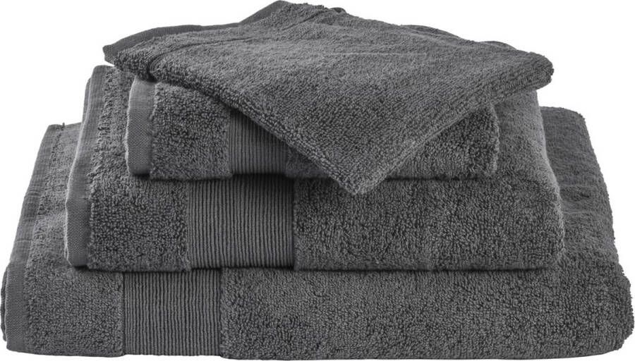 Livello Handdoek Home Collection Grey 60x110
