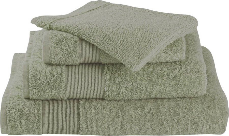 Livello Handdoek Home Collection Light Green 60x110