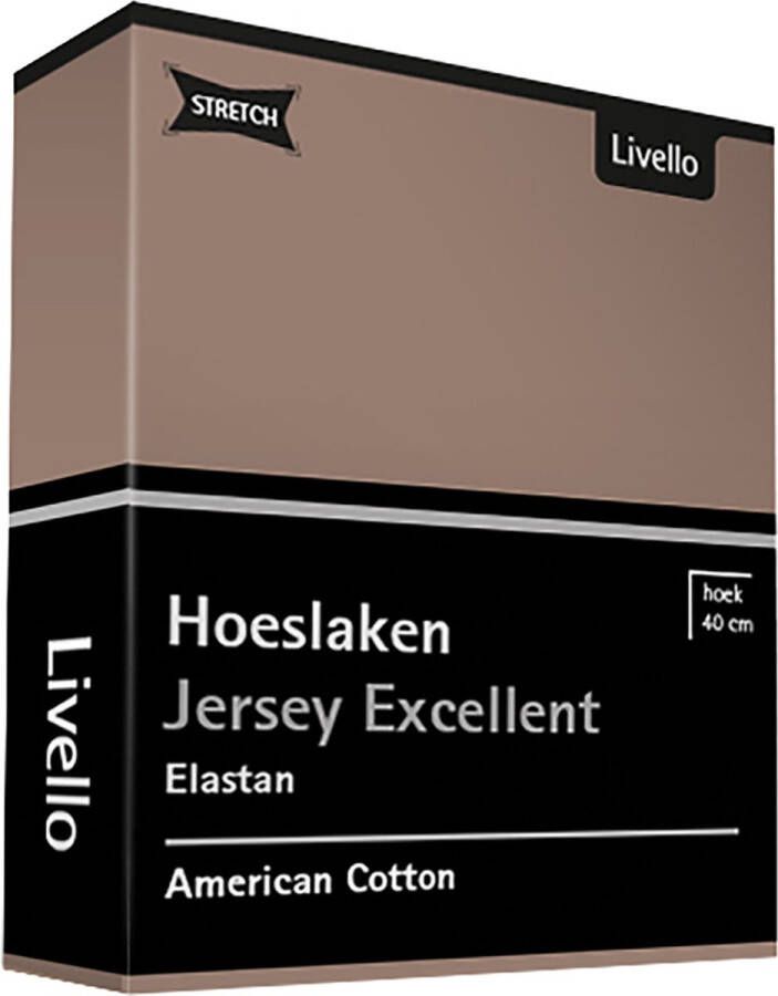 Livello Hoeslaken Jersey Excellent Brown 140x200 140 160 x 200 220