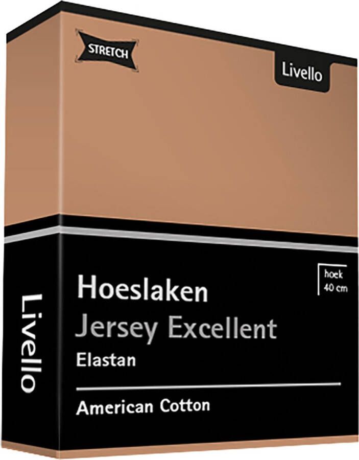 Livello Hoeslaken Jersey Excellent Caramel 180x200 180 200 x 200 220