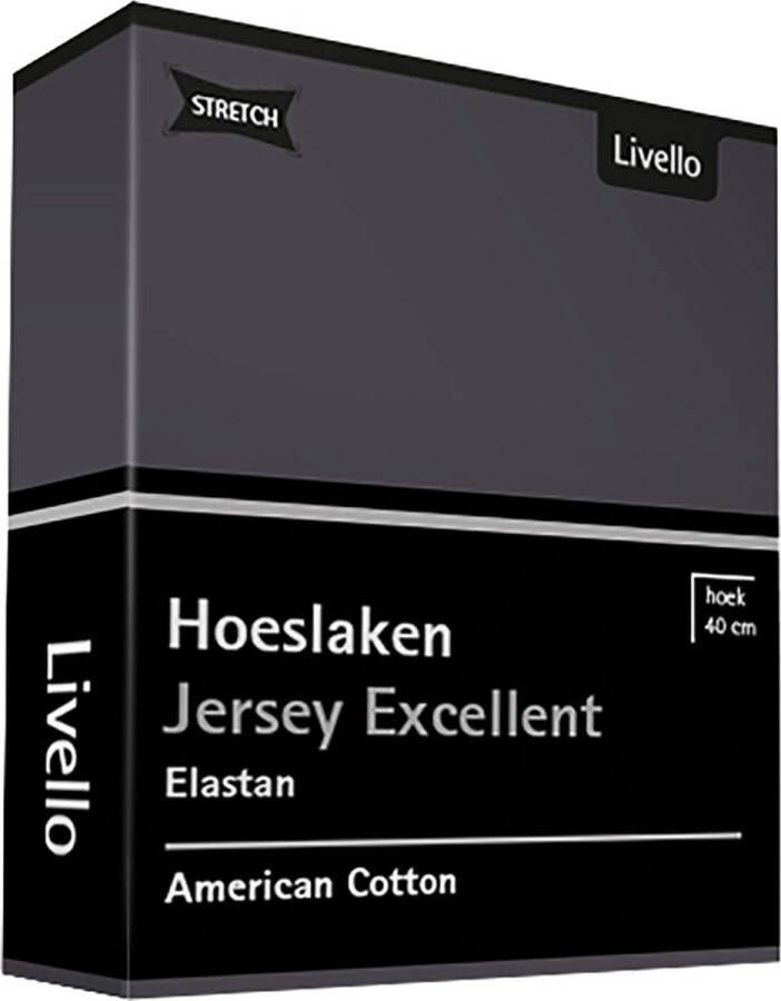 Livello Hoeslaken Jersey Excellent Dark Grey 140x200 140 160 x 200 220