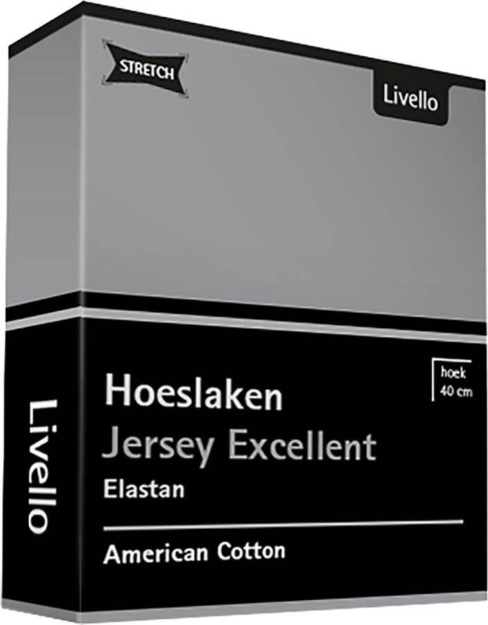 Livello Hoeslaken Jersey Excellent Light Grey 180x200 180 200 x 200 220