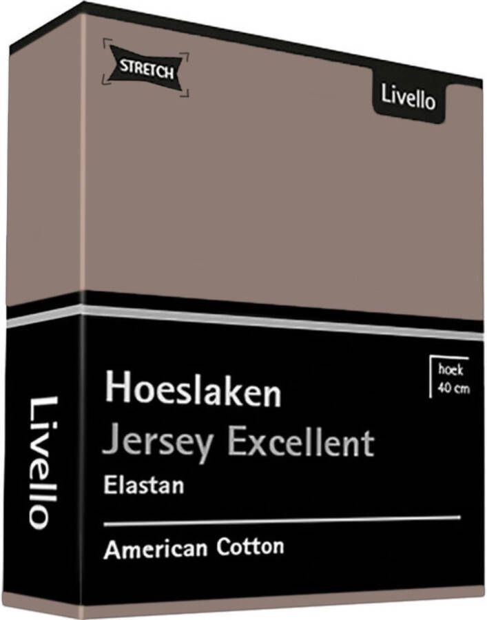 Livello Hoeslaken Jersey Excellent Taupe 250 gr 140x200 t m 160x220