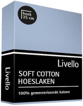 Livello Hoeslaken Soft Cotton Blue 140 x 200 cm