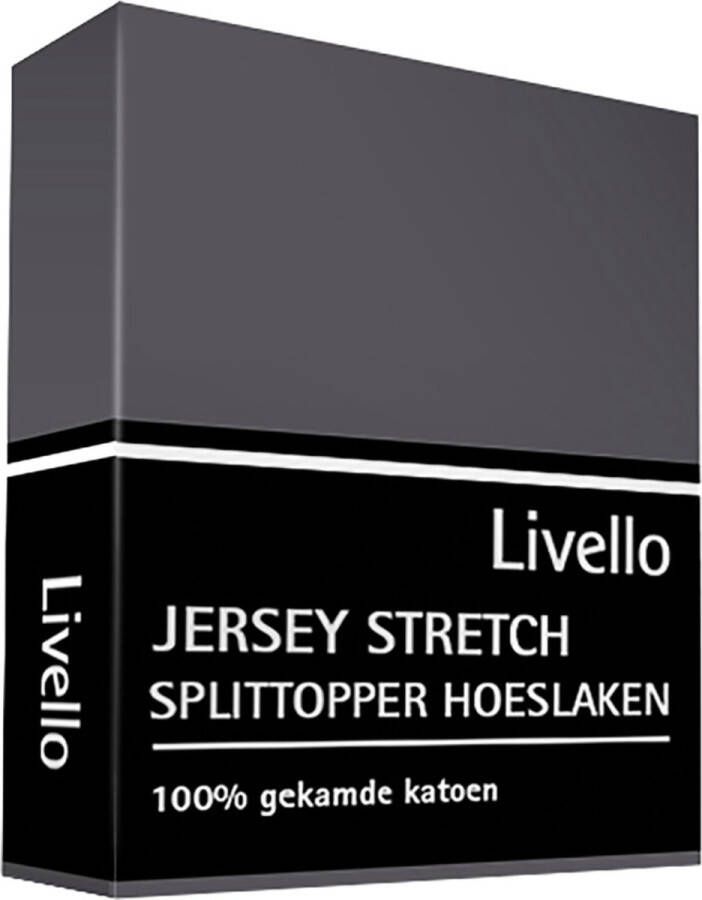 Livello Hoeslaken Splittopper Jersey Dark Grey 140x200 210 140 x 200 210