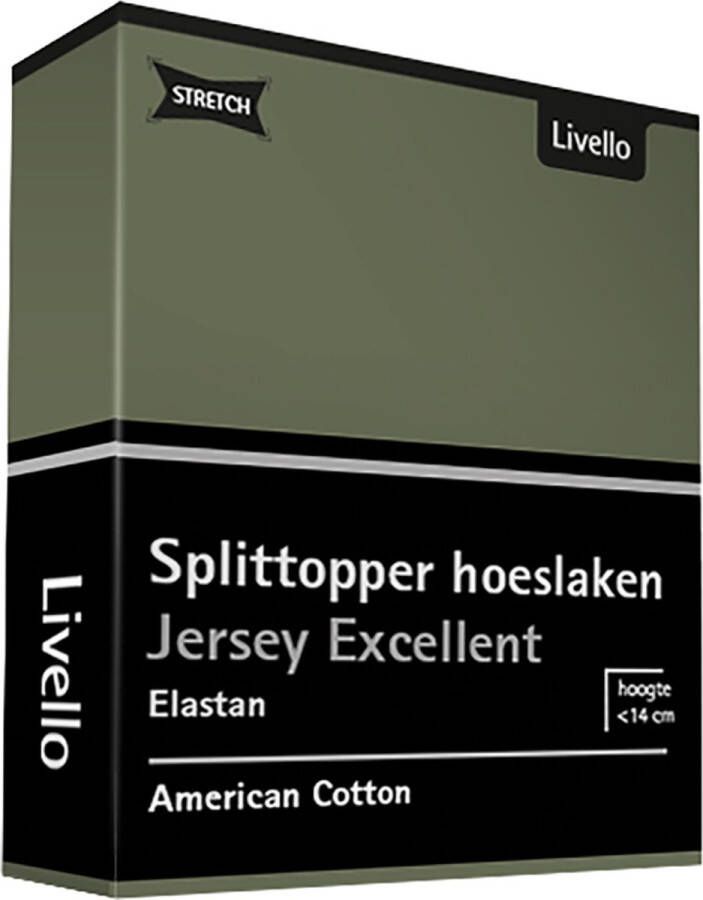Livello Hoeslaken Splittopper Jersey Excellent Green 140x200 140 160 x 200 220