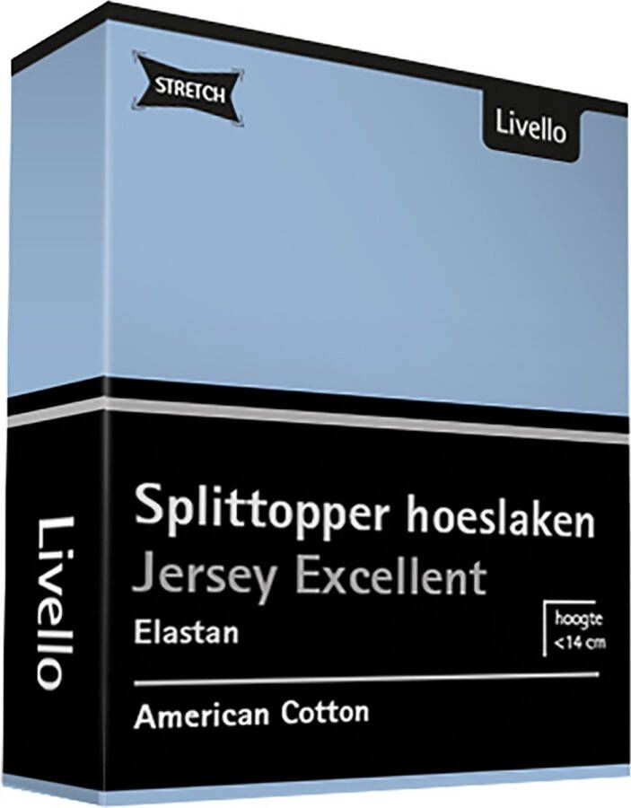 Livello Hoeslaken Splittopper Jersey Excellent Light Blue 140x200 140 160 x 200 220