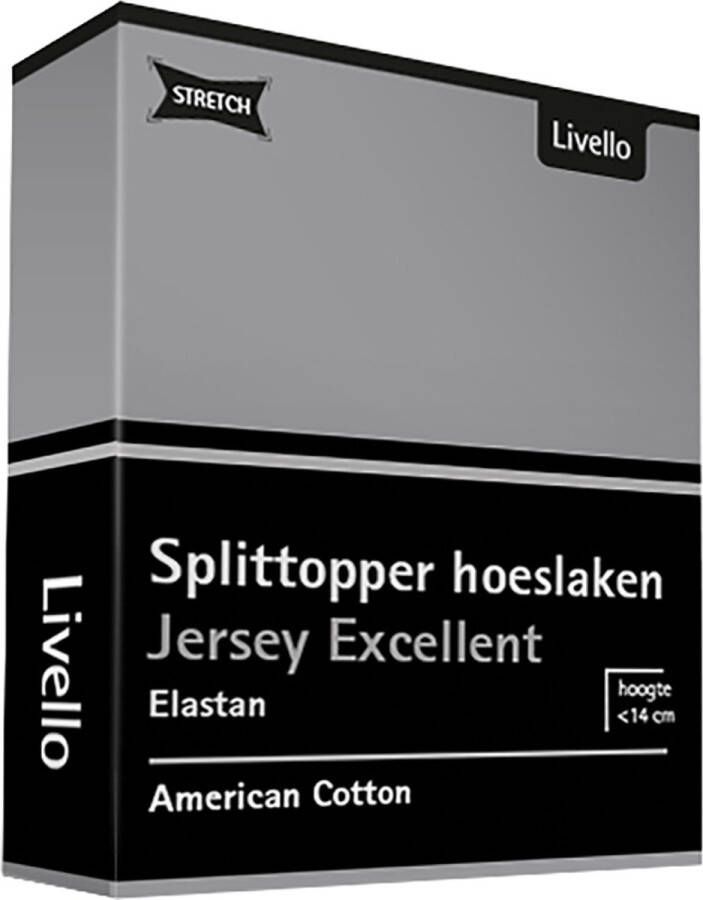 Livello Hoeslaken Splittopper Jersey Excellent Light Grey 140x200 140 160 x 200 220