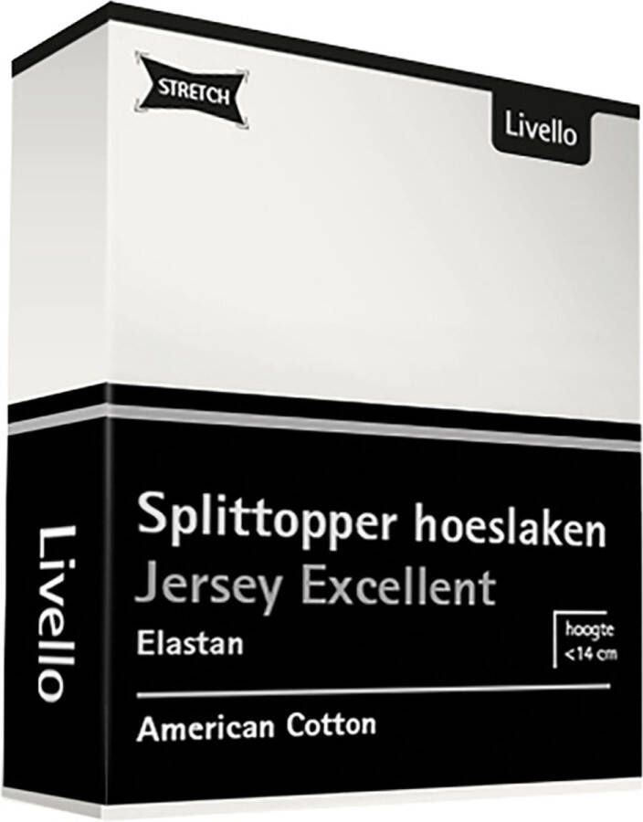 Livello Hoeslaken Splittopper Jersey Excellent Offwhite 140x200 140 160 x 200 220
