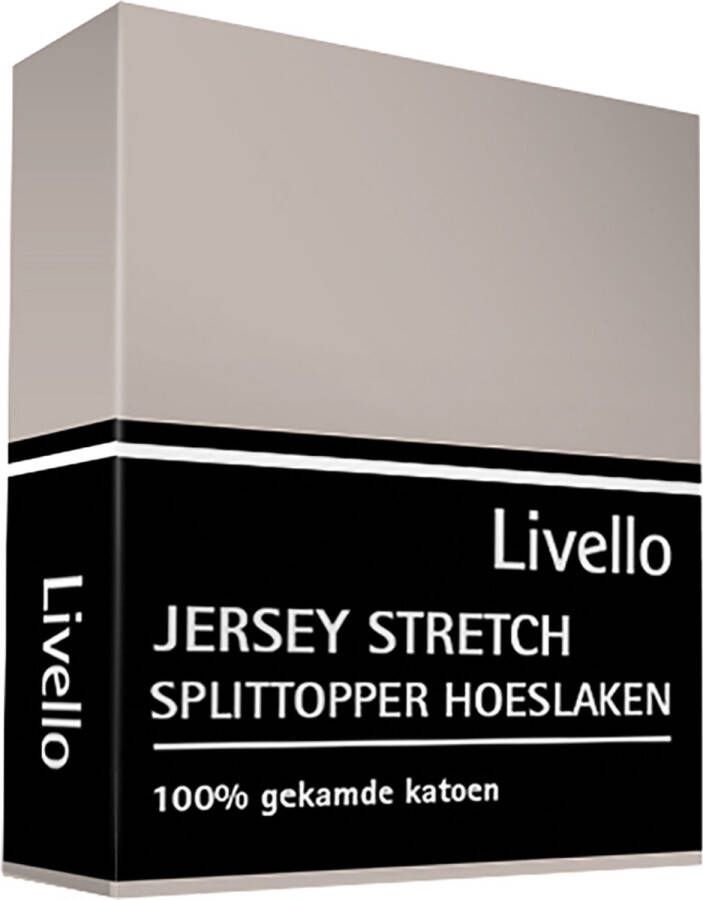 Livello Hoeslaken Splittopper Jersey Excellent Stone 140x200 140 160 x 200 220