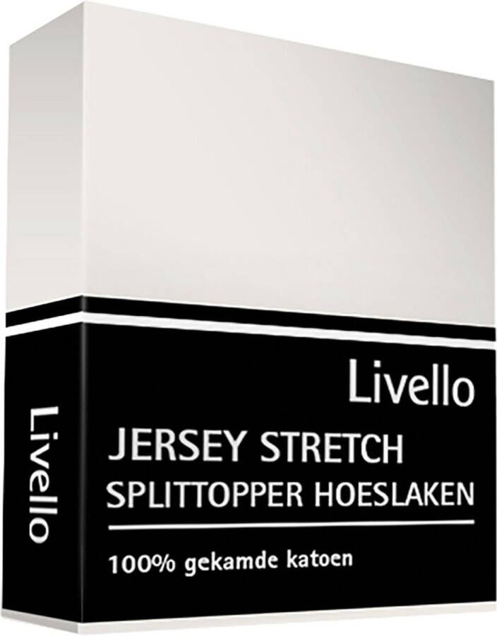 Livello Hoeslaken Splittopper Jersey Offwhite 140x200 210 140 x 200 210