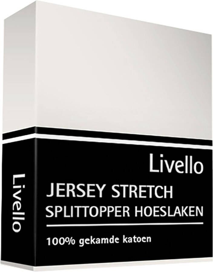 Livello Hoeslaken Splittopper Jersey Offwhite 160x200 210 160 x 200 210