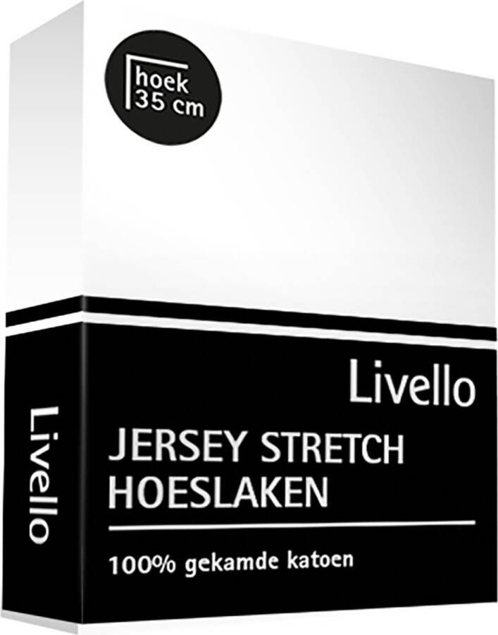 Livello Hoeslaken Splittopper Jersey White 140x200 210 140 x 200 210