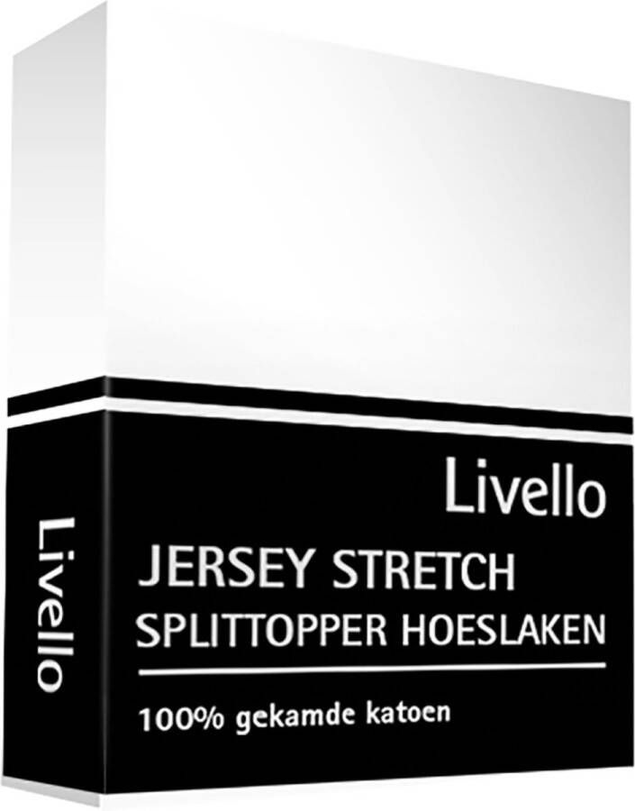 Livello Hoeslaken Splittopper Jersey White 140x200 210 140 x 200 210