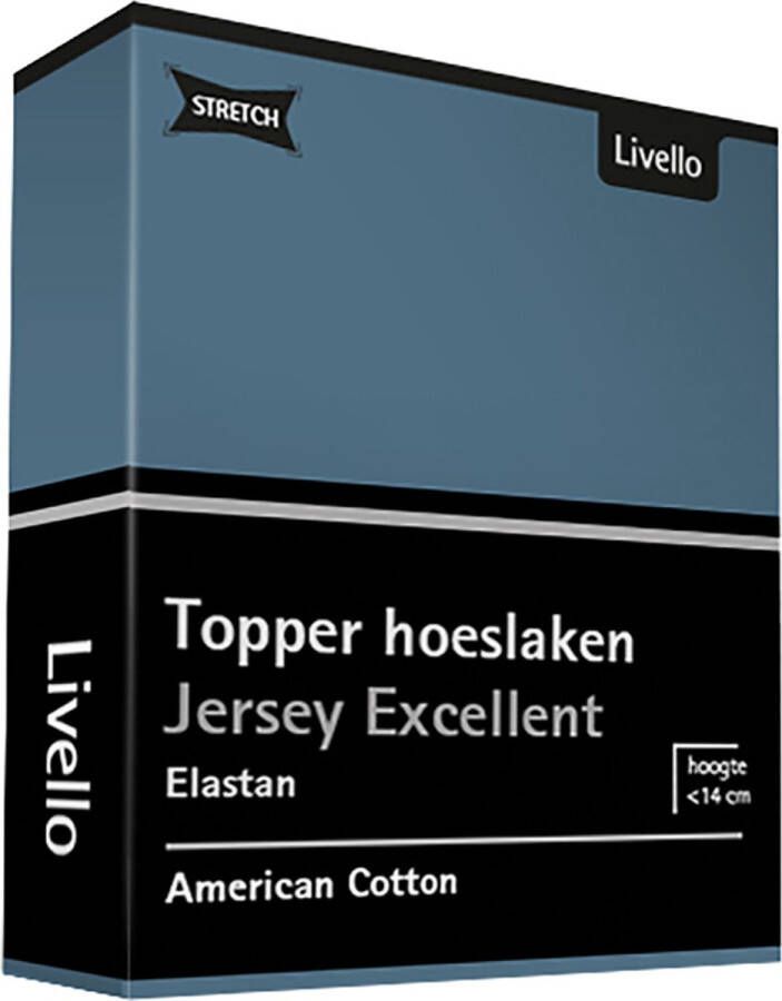 Livello Hoeslaken Topper Jersey Excellent Blue 140x200 140 160 x 200 220