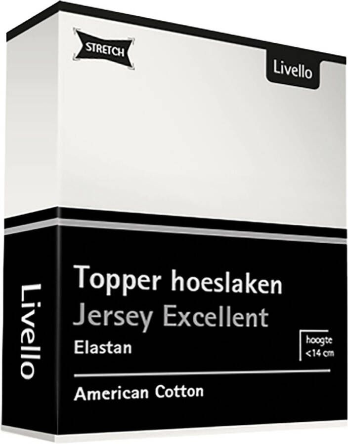 Livello Hoeslaken Topper Jersey Excellent Offwhite 180x200 180 200 x 200 220