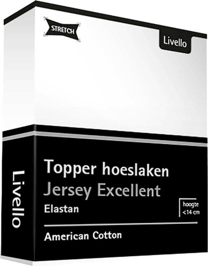 Livello Hoeslaken Topper Jersey Excellent White 180x200 180 200 x 200 220