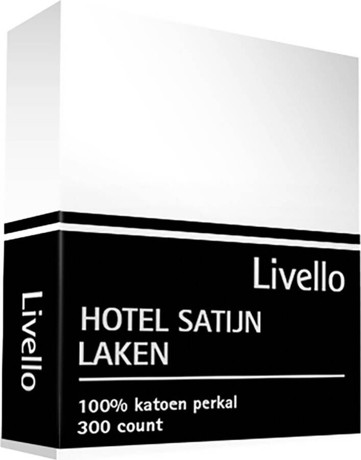 Livello Hotel Laken Satijn White 200x270 200 x 270