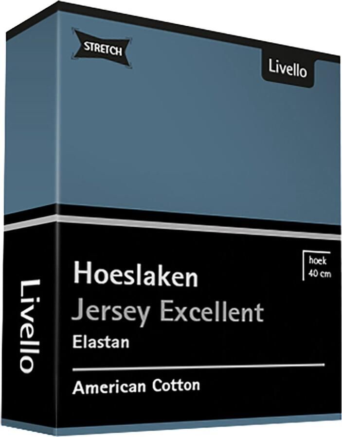 Livello Hoeslaken Jersey Excellent Blue 140 x 200 cm