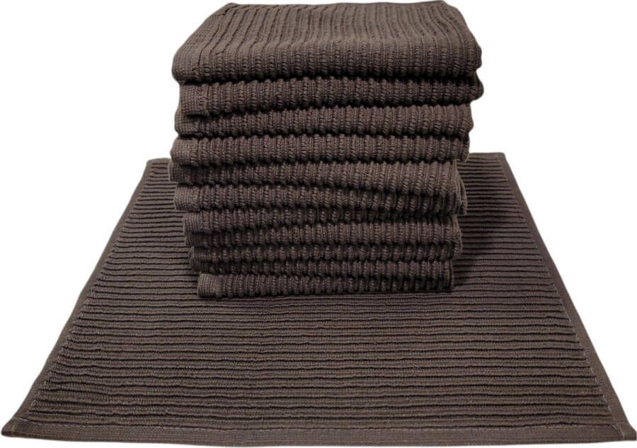 Livello Vaatdoek Grey 12 stuks