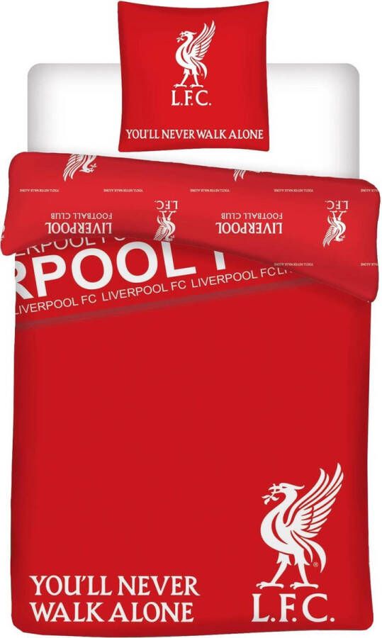 Liverpool F.C. Liverpool FC Dekbedovertrek Eenpersoons 140 x 200 cm Katoen