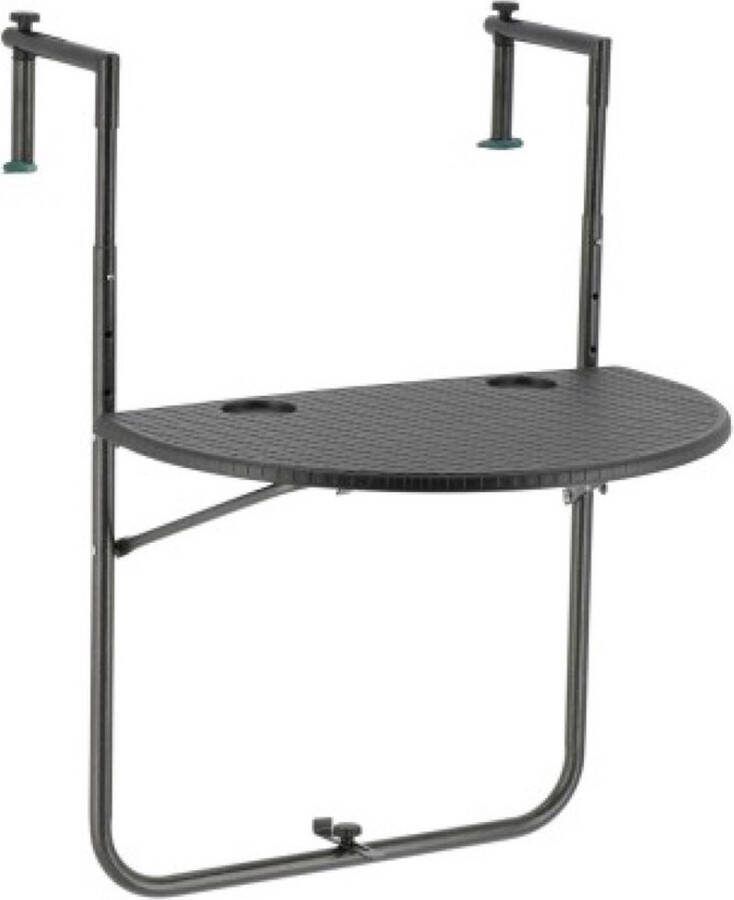 Livin' outdoor balkontafel halfrond antraciet