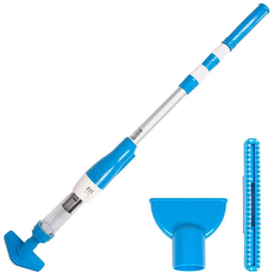 Livin' Zwembad Stofzuiger Zwembadstofzuiger Krachtige Stofzuiger voor Spa en Zwembad Draadloos Bodemzuiger zwembad Geschikt voor Intex en Bestway Zwembadstofzuiger Elektrisch Verstelbaar tot 165CM Blauw