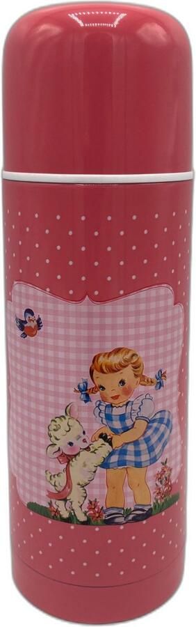 Living Colour Retro Thermosfles Thermosbeker Baby & Kids Roze 350 ml