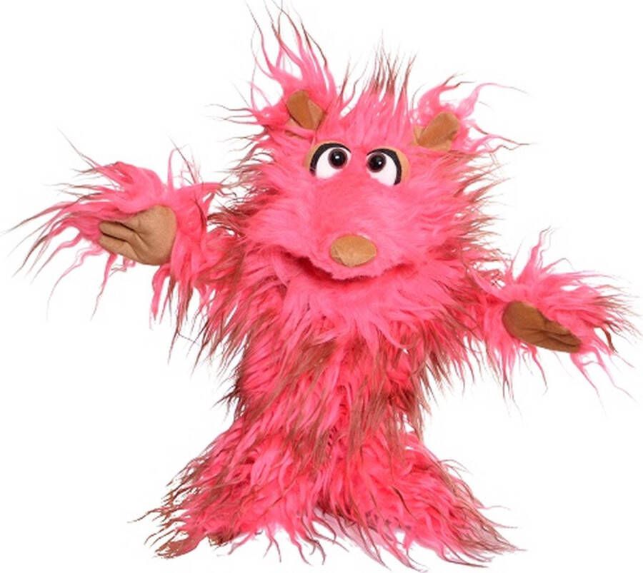 Living Puppet by Monnikendam.nl Living Puppets Handpop 35cm Klaus het roze monster