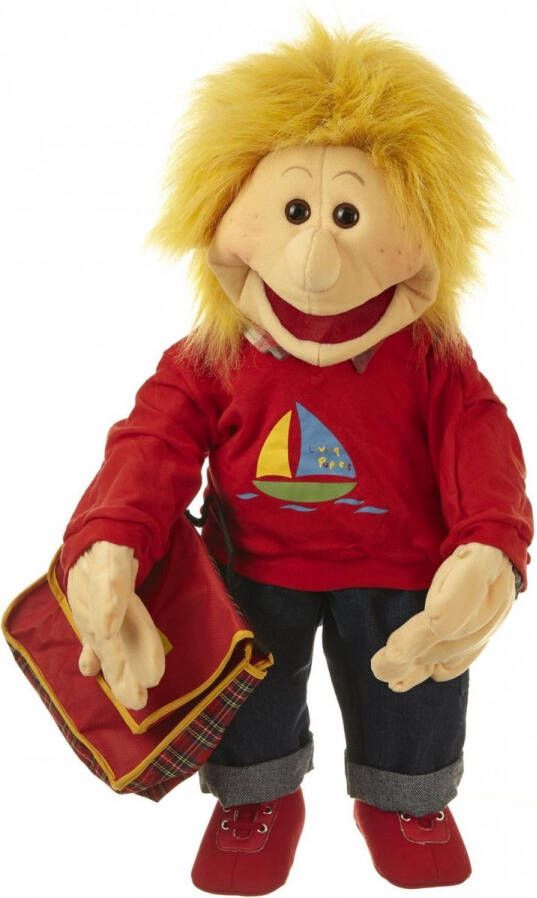 Living Puppets Handpop Lasse met schooltas 65cm