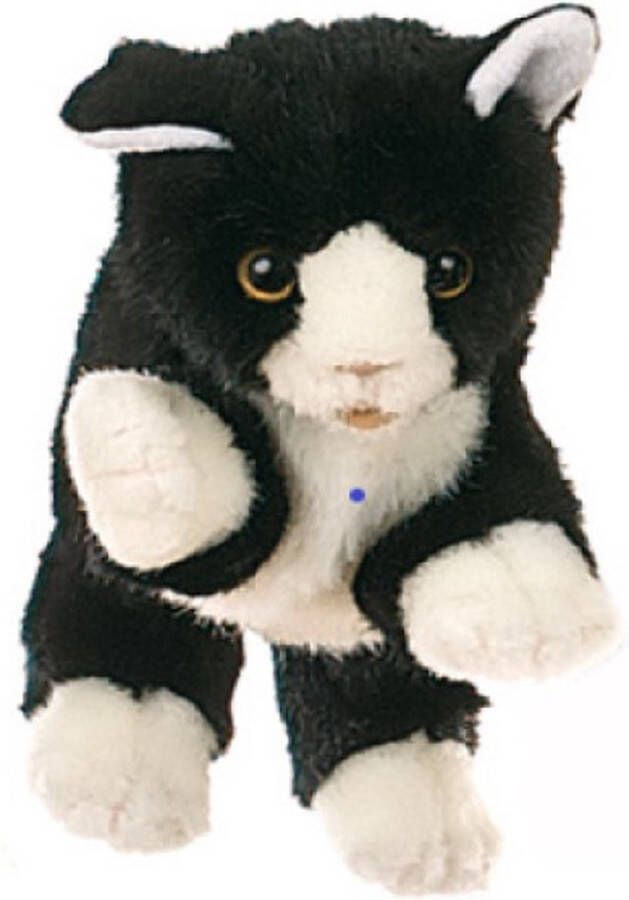 Living Puppets handpop zwart wit kat