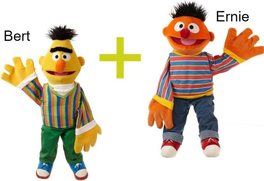 Living Puppets handpoppen Bert en Ernie 45cm