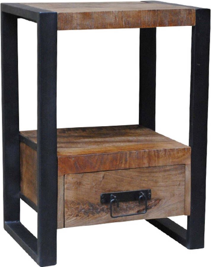 Livingfurn Nachtkastje Strong met lade 55 x 80 cm Hout