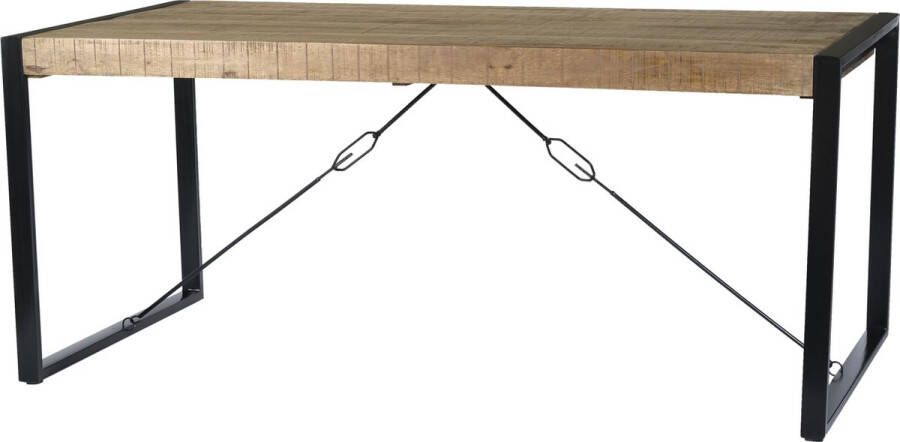 Livingfurn e Eetkamertafel Nairobi U-Pot Mango Hout 140x80 cm Bruin