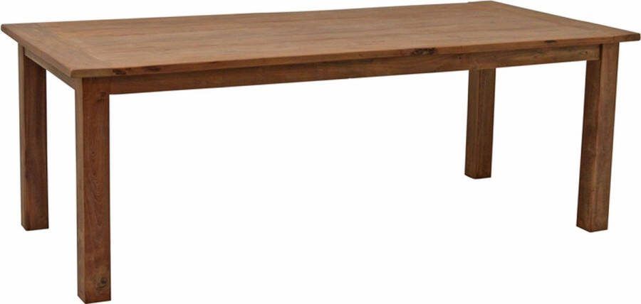 Livingfurn Eetkamertafel DK Teak Hout 260x100 cm Bruin