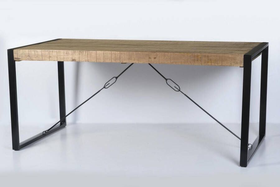 Livingfurn Eetkamertafel Nairobi U-Pot Mangohout 180x90 cm