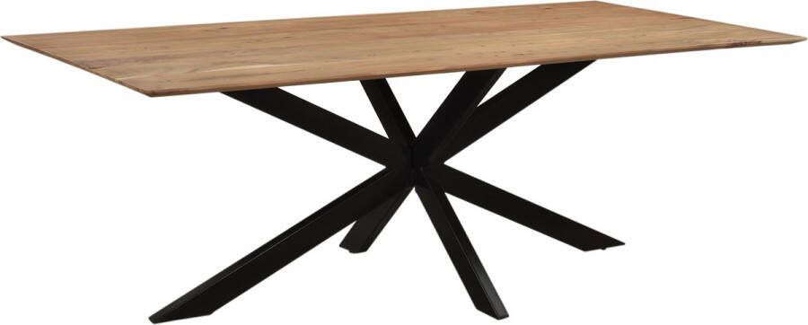 Livingfurn | Eettafel Oslo Spider Acasia 220 cm | Eettafels | Eettafel