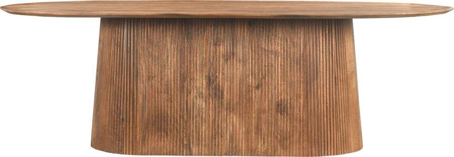 Sohome Ovale Eettafel Olav Mangohout 300 x 110cm Bruin Ovaal