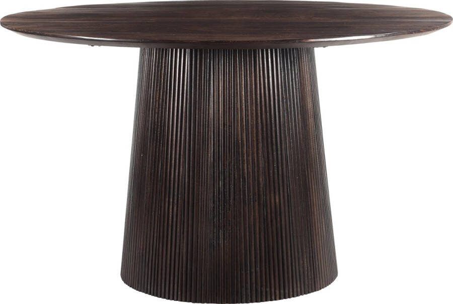 Livingfurn | Eettafel Salvator Walnut 130cm | Eettafels | Eettafel