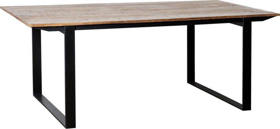 Livingfurn Eetkamertafel Valdez U poot Mango Hout 200 cm Bruin