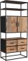 Livingfurn Wandkast Dakota 100 cm Riverwood Gecoat Staal - Thumbnail 1
