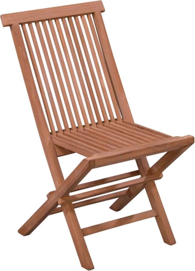 Livingfurn Tuinstoel Folding Chair 45x45x75 cm Teakhout