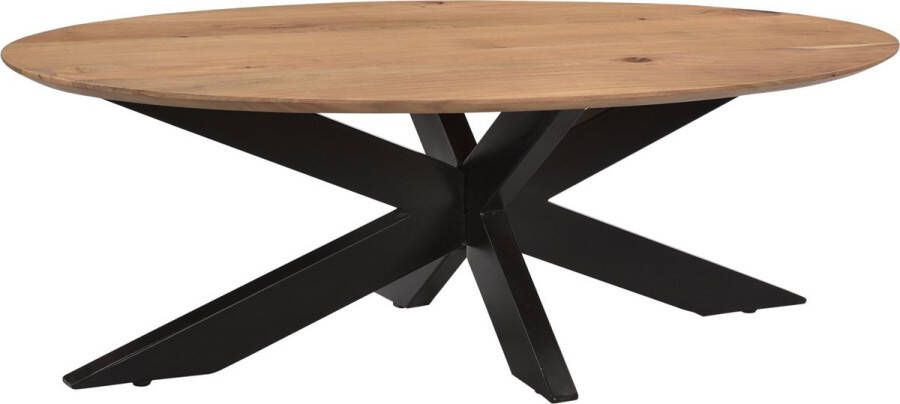 Livingfurn Ovale Salontafel 'Oslo' kleur Naturel 130cm