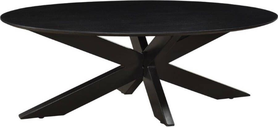 Livingfurn | Salontafel Oslo Oval Acasia Black 130 cm | Woonkamertafels | Salontafel