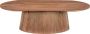 Livingfurn Ovale Salontafel Salvator Mangohout 120 x 70cm Lichtbruin Ovaal - Thumbnail 1