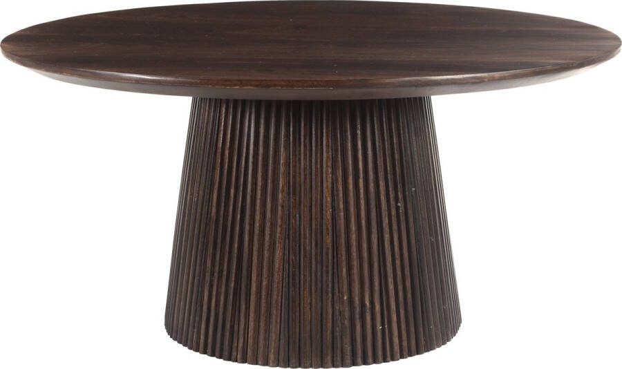 Livingfurn | Salontafel Salvator Walnut 80cm | Woonkamertafels | Salontafel