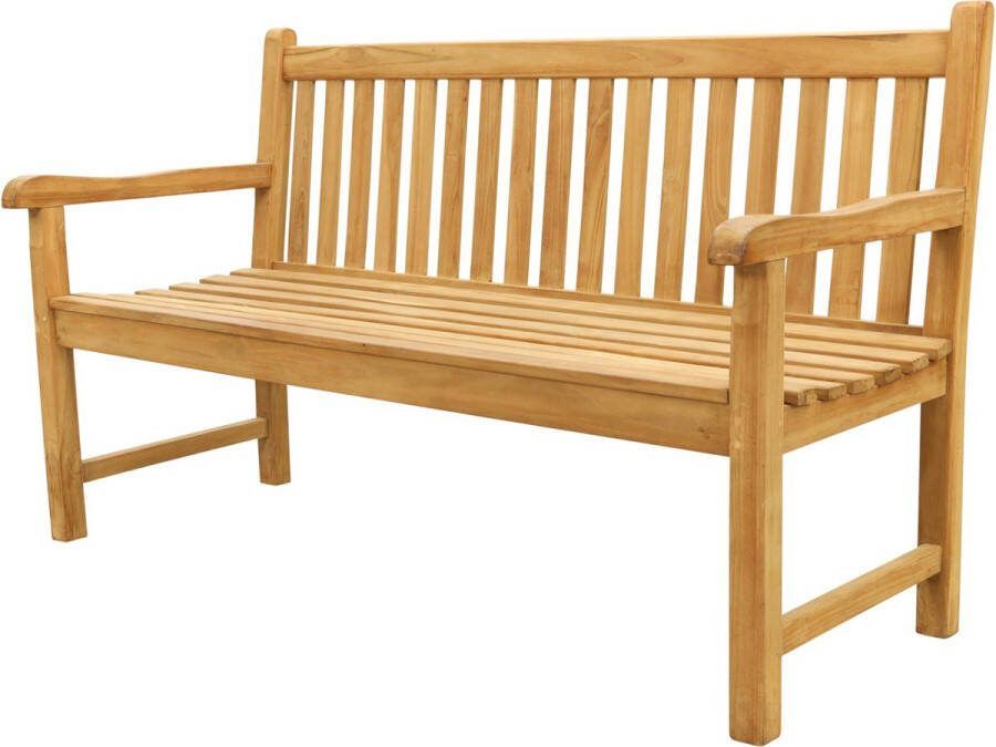 Van der Garde Tuinmeubelen VDG Teak houten tuinbank Bison 150 cm.