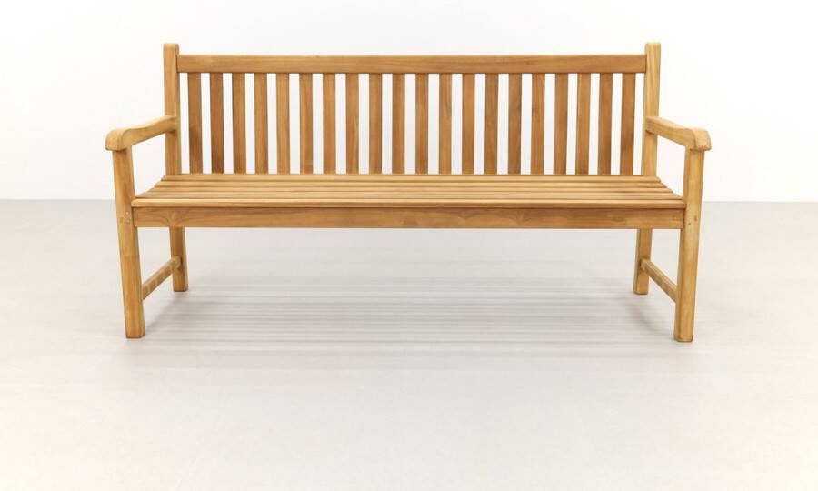Van der Garde Tuinmeubelen VDG Teak houten tuinbank Bison 180 cm.