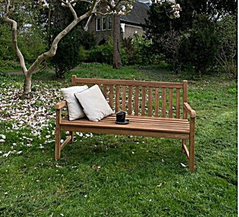 Livingfurn Tuinbank Bench Bison 70x120x17 Teakhout