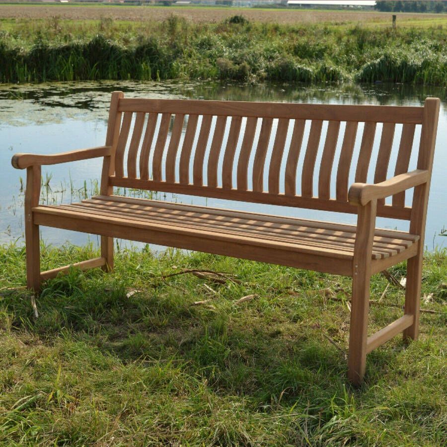 Livingfurn Tuinbank Bench Patrick 50x180x60cm Teakhout